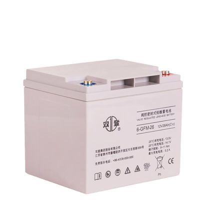12V26Ah シュアンデング 封印式 6GFM-26 バッテリー 通信と太陽光発電の貯蔵
