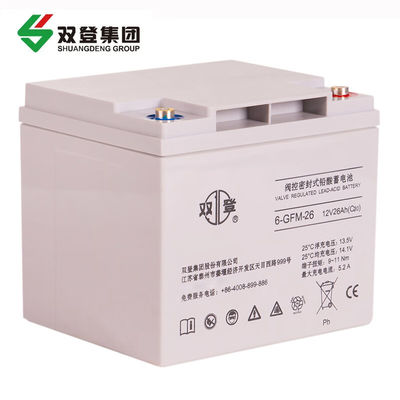 12V26Ah シュアンデング 封印式 6GFM-26 バッテリー 通信と太陽光発電の貯蔵