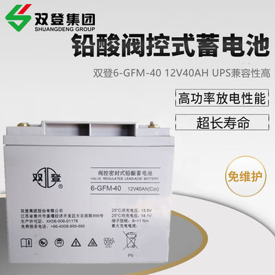 シュアンデング 封印式 再充電可能な 6GFM-40 鉛酸電池 12V40Ah 太陽光発電の蓄電池 パネル パワーシステム