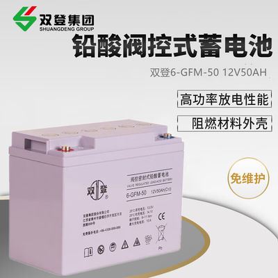 充電可能な鉛酸電池 12V50Ah UPS ソーラーパネル 貯蔵電源システム