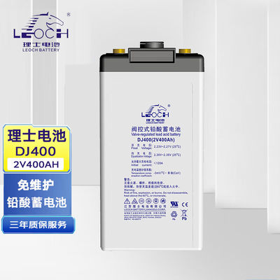 175mm 幅 レオック電池 DJ400 通信と太陽光発電のための鉛酸電池 2V400Ah