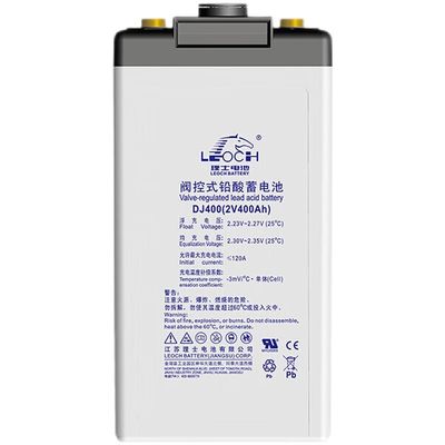 175mm 幅 レオック電池 DJ400 通信と太陽光発電のための鉛酸電池 2V400Ah