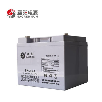 165mm 幅 サクラッド・サン SP12-40 通信システム用の鉛酸電池 12V40Ah