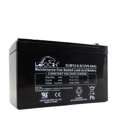 頑丈なABSコンテナ レオック電池 DJW12-9.0 12V9Ah UPS機械室電源システム