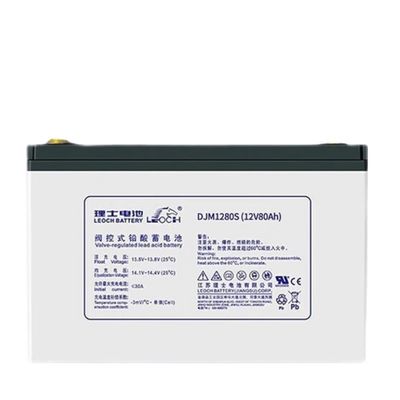 260±2mm 長さ レオチ DJM1280S 12V80Ah 通信機器用鉛酸電池